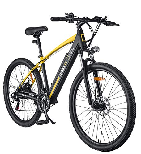 Nilox X6 National Geographic Bicicleta eléctrica, Unisex Adulto, Negro y Amarillo, M