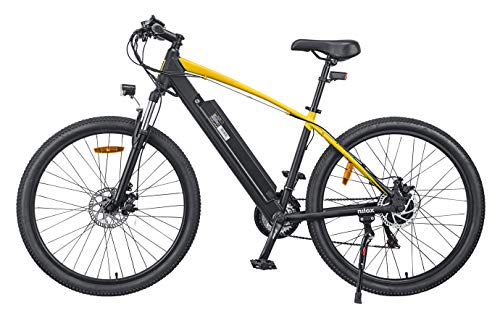 Nilox X6 National Geographic Bicicleta eléctrica, Unisex Adulto, Negro y Amarillo, M