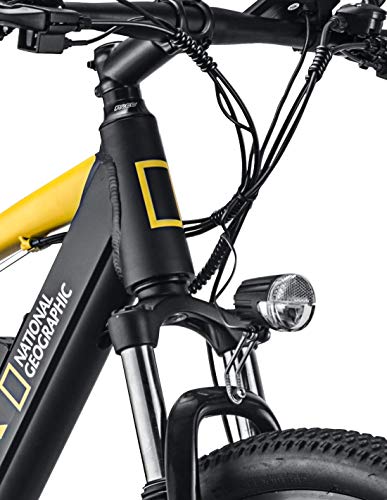 Nilox X6 National Geographic Bicicleta eléctrica, Unisex Adulto, Negro y Amarillo, M