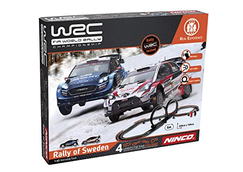 Ninco WRC Rally Sweden Circuito Slot, multicolor, Talla Única (Fábrica De Juguetes 91013) , color/modelo surtido