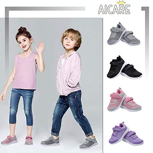 Niños Niñas Zapatillas de Deporte Zapatillas de Deporte para niños Zapatillas Deportivas para Correr Zapatillas Deportivas para niños Zapatillas Deportivas cómodas con Velcro