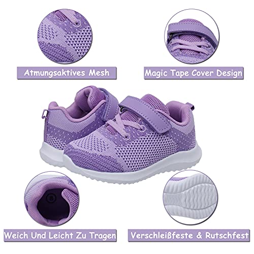 Niños Niñas Zapatillas de Deporte Zapatillas de Deporte para niños Zapatillas Deportivas para Correr Zapatillas Deportivas para niños Zapatillas Deportivas cómodas con Velcro