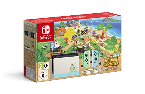 Nintendo Switch HW - Consola Edición Animal Crossing - Verde/Azul