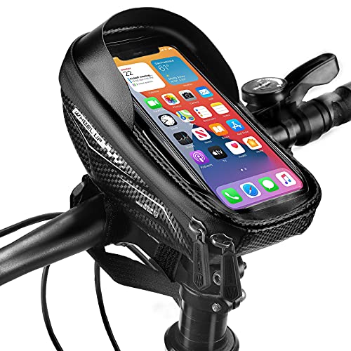 NIVEOLI Bolsa Movil Bicicleta Manillar Soporte Bici Impermeable, Bolsa Bicicleta Cuadro para Teléfono con Pantalla Táctil, Soporte Movil Bicicleta Compatible con iPhone/ Samsung/Xiaomi 6.5 in
