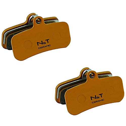 Noah And Theo - 2 pastillas de freno de disco de cerámica NT-BP018/CR para Shimano XTR BR M9120, Deore XT BR M8120, SLX BR-M7120, MT420 MT520 H01A H03A H03C N03A N04C D01S D02S D03S compatible