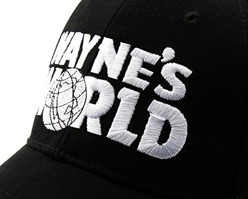 Nofonda Gorra de béisbol,Wayne's World Bordado,Gorra Casual Adulto Unisex - Negro