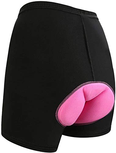 nonmon Pantalones Cortos de Ciclismo para Mujer Niña, 3D Acolchado de Gel Transpirable Calzoncillos Braguitas Ropas Interior, Culotte Elástico Secado Rápido para Bicicleta MTB Bici Equitación