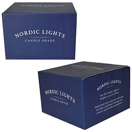 Nordic Lights Sombreado, plantilla para velas de té, plato, idea de regalo de encaje, accesorios para velas, porcelana, patrón blanco, talla única