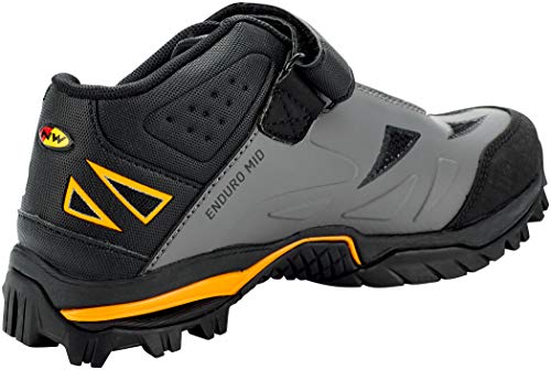Northwave Enduro Mid MTB 2021 - Zapatillas de ciclismo, color gris y amarillo, Hombre, 80164041, antracita, 38 EU