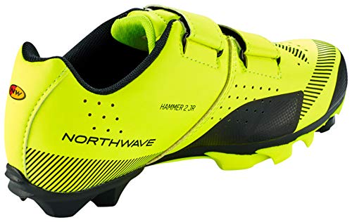 Northwave Hammer 2 Junior MTB Kids Zapatillas Amarillo/Negro, Tamaño:gr. 36