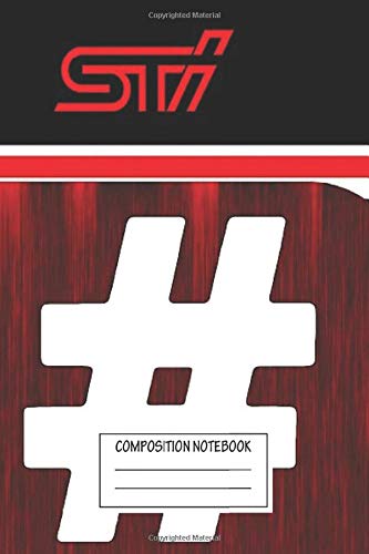 Notebook: Subaru Sport Sharp Sti Wide Ruled , Journal for Writing, Size 6" x 9", 110 Pages