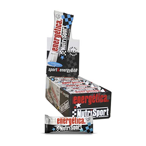 NUTRISPORT CLINICAL NUTRITION, S.A. – Barritas Energéticas para Deportistas, Sabor Yogur, Caja de 24 Barritas x 44 Gramas