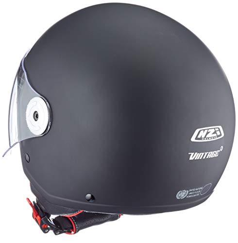 NZI Vintage 3 Casco, Sin género, Matt Black, L