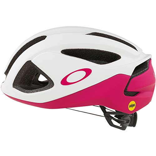 Oakley ARO3 MTB Casco Ciclismo - Blanco/Rubine Rojo/Pequeño