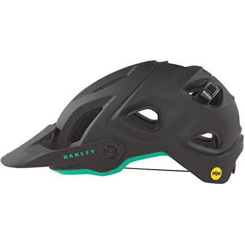 Oakley DRT5 MTB Casco Ciclismo - Negro/Celeste/Pequeño