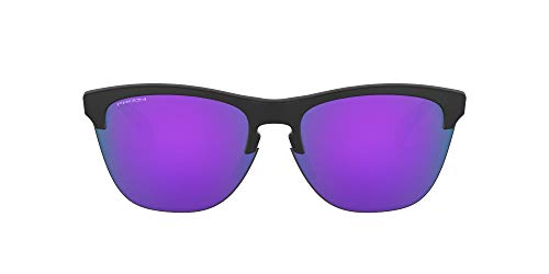 Oakley Frogskins Lite Gafas, Negro Mate, 63 Unisex Adulto