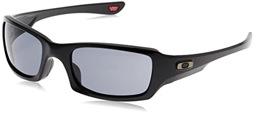 Oakley - Gafas de sol Rectangulares OO9238-04 para hombre, Polished Black/Grey (S3)