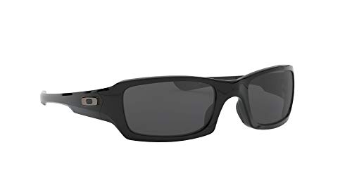 Oakley - Gafas de sol Rectangulares OO9238-04 para hombre, Polished Black/Grey (S3)