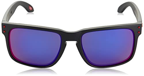 Oakley Holbrook - Gafas de sol, Unisex, Multicolor (Negro Mate/Positive Red), Talla única