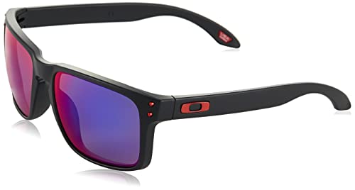 Oakley Holbrook - Gafas de sol, Unisex, Multicolor (Negro Mate/Positive Red), Talla única