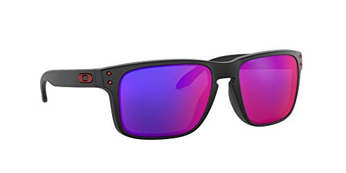 Oakley Holbrook - Gafas de sol, Unisex, Multicolor (Negro Mate/Positive Red), Talla única