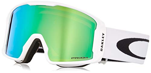 Oakley Lineminer Gafas Deportivas, Unisex, Matte White Green Lens, 000