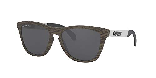 Oakley Men's Frogskins Mix A Sunglasses,OS,Woodgrain/Black