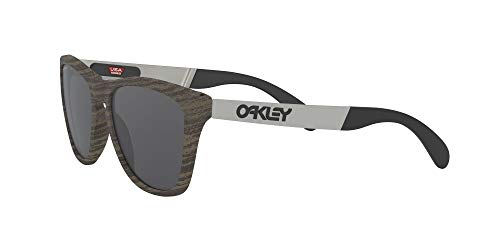 Oakley Men's Frogskins Mix A Sunglasses,OS,Woodgrain/Black