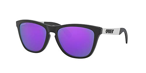 Oakley Men's Frogskins Mix Asian Fit Sunglasses,One Size,Matte Black/Prizm Violet