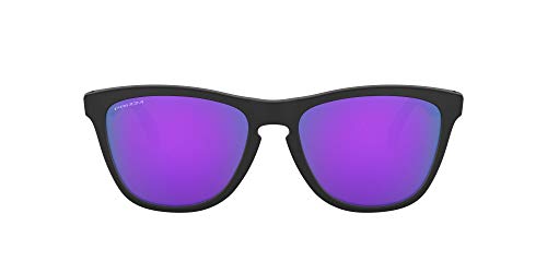Oakley Men's Frogskins Mix Asian Fit Sunglasses,One Size,Matte Black/Prizm Violet