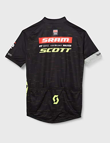 Odlo Stand-up Collar Full Zip T-Shirt Camiseta, Scott Sram 2020, S Unisex Adulto