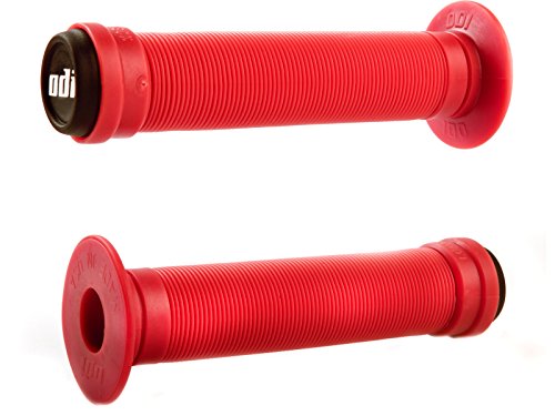 O.I.D. ODI - Manoplas para Bicicletas de Ciclismo, tamaño 143 mm, Color Rojo