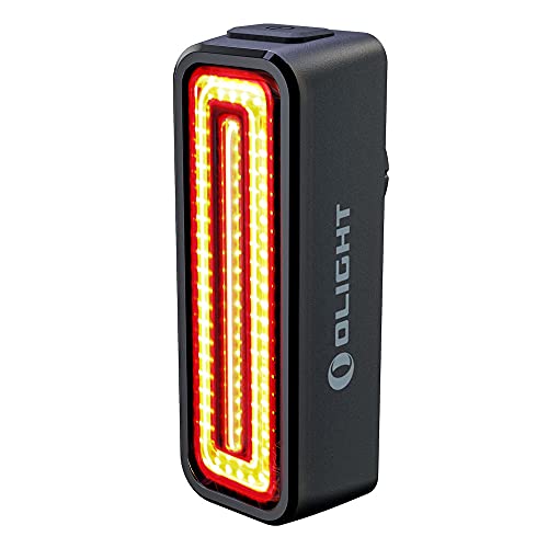 Olight RN 100 TL Linterna Trasera de Bicicleta con COB LED 100 Lúmenes 12 Horas Recargable USB Potente Luz para Bicicleta con Visibilidad de 260°Sensor Inteligente Resistente al Agua IPX6 37g 8 Modos