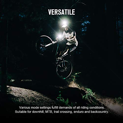 OLIGHT RN 3500 Linterna Delantera de Bicicleta 3500 Lúmenes Faro LED de Bici USB Recargable con Función de Banco de Energía Luz Delantera Impermeable IPX5 para Bicicleta de MTB y Cruce de Senderos