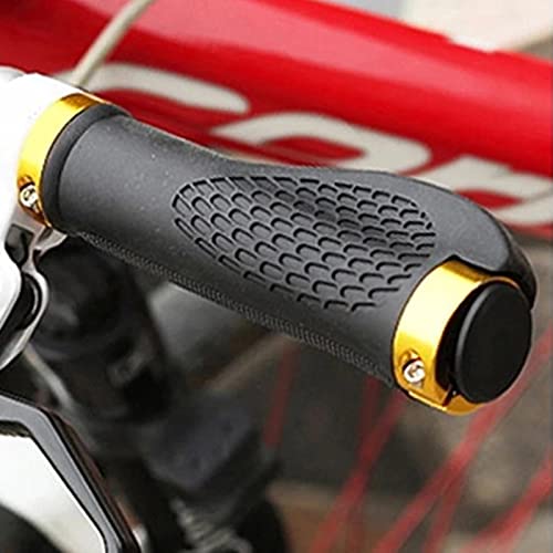 Olymajy puños de manillar de bicicleta, puños bicicleta specialized, puños bicicleta montaña ergonomicos, Mango de Goma Antideslizante, Cerradura de Aluminio Doble Puños para Bicicleta