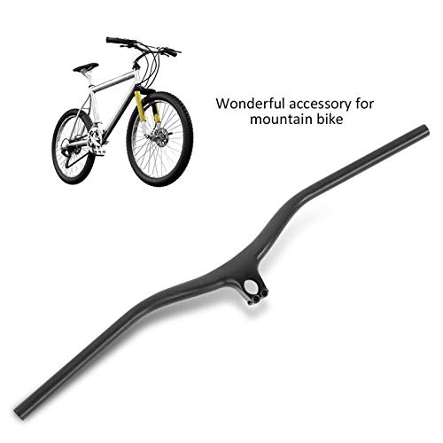 Omabeta Barra Elevadora de Bicicleta, Manillar de Trago de Fibra de Carbono Compatibilidad Fuerte Accesorios de Bicicleta de Fibra de Carbono Livianos Forma Elegante para Bicicleta de Montaña