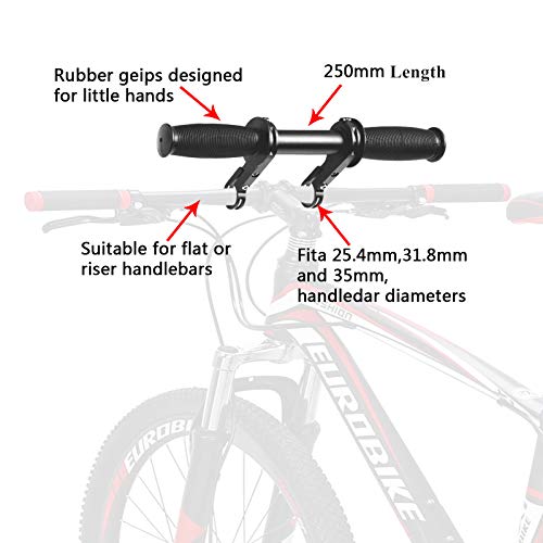 OMYAOIT Asiento de Bicicleta para Niños Ajustable con Manillar, Compatible con Todas Las Bicicletas de Montaña para Adultos, Sillines de Bicicleta para Niños de 2 a 5 Años, Aguanta hasta 48 lbs