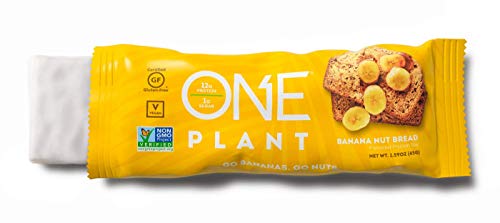 ONE Plant Protein Bars Gluten Free Protein Bars with 12g Protein & Only 1g Sugar, Guilt-Free Snacking for High Protein Diets (Banana Nut Bread)