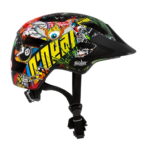 O'NEAL | Casco de Ciclismo de montaña | Niños | Enduro All-Mountain | Forro extraíble, Cierre magnético Fidlock, Tejido de Malla | Casco Juvenil Rooky Crank | Multi | Talla XXS