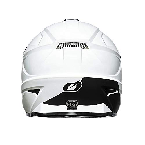 O'NEAL | Casco de Motocross | MX Enduro Motocicleta | Carcasa ABS, Estándar de Seguridad ECE 2205, Ventilación para una óptima refrigeración | Casco 1SRS Solid | Adultos | Blanco | Talla M