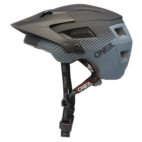 O'NEAL | Casco Enduro All-Mountain Bike | Ventilación, Almohadillas Lavables, Norma de Seguridad EN1078 | Casco Defender Grill V.22 | Adulto | Negro Gris | Talla XS-M