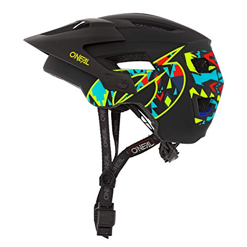 O'NEAL | Casco para Bicicleta de montaña | All-Mountain | Aperturas de ventilación para refrigeración, Norma de Seguridad EN1078 | Casco Defender Muerta | Adultos | Negro | Talla XS/M