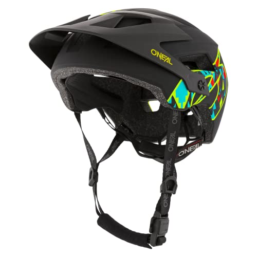 O'NEAL | Casco para Bicicleta de montaña | All-Mountain | Aperturas de ventilación para refrigeración, Norma de Seguridad EN1078 | Casco Defender Muerta | Adultos | Negro | Talla XS/M