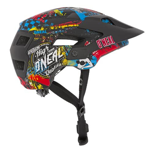 O'NEAL | Casco para Bicicleta de montaña | All-Mountain | Aperturas de ventilación para refrigeración, Norma de Seguridad EN1078 | Casco Defender Wild | Adultos | Multi | Talla L/XL