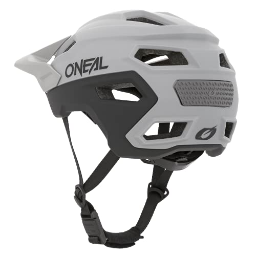 O'Neal, Casco para Bicicleta de montaña, Enduro All - Mountain, Sistema de Ajuste de la Talla, Norma de Seguridad EN1078, Casco Trailfinder Split, Adultos, Black/Gray, L/XL/XXL (0013-404)