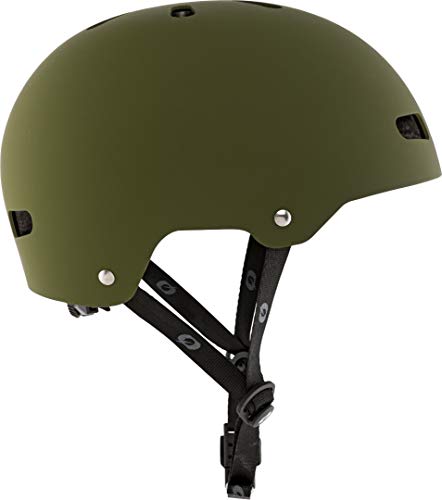 O'NEAL | Casco para Bicicleta de montaña | Enduro All-Mountain | Ventilación y ventilación, Sistema de Ajuste de Talla, tecnología Zone Flex | Casco Dirt Lid ZF Plant | Adultos | Verde | Talla M L
