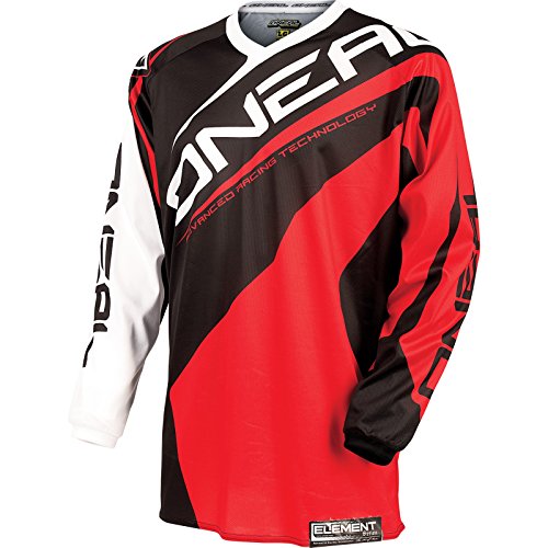 O'Neal Element Jersey RACEWEAR Rot Trikot MX DH Enduro Quad, 0024R-3, Größe X-Large