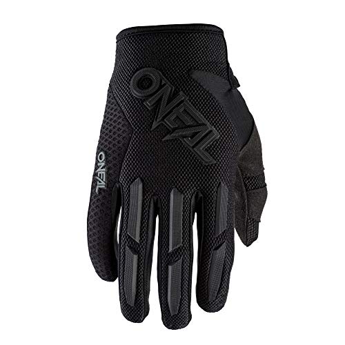 O'NEAL | Guantes de Ciclismo y Motocross | Niños | MX MTB Mountain Bike | Velcro Ajustable, Ajuste precurvado para máximo Confort | Guante Element Youth | Negro | Talla L