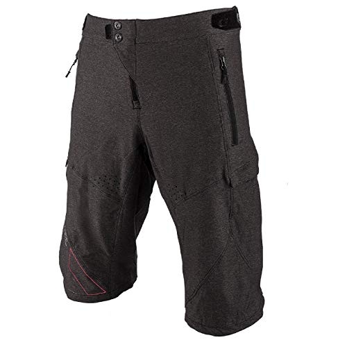 O'Neal | Short Mountain Bike Shorts | MTB Freeride | Longitud sobre la Rodilla, Gran Libertad de Movimiento, Material de Rendimiento de Secado rápido | Tobanga Shorts | Adulto | Gris Rojo | Talla 34