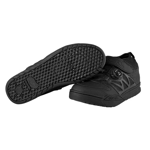 O'NEAL | Zapatilla de Bicicleta | MTB Downhill Freeride | Suela Compatible con la Placa del Pedal SPD, Sistema de Encaje rápido | Zapatilla SPD de sesión Unisex | Adultos | Negro | Talla 36